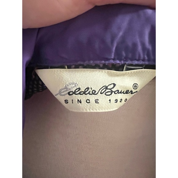 Eddie Bauer Jackets & Blazers - Eddie Bauer Women's Purple Nylon Jacket Lightweight Windbreaker/ Rain Jacket L/G